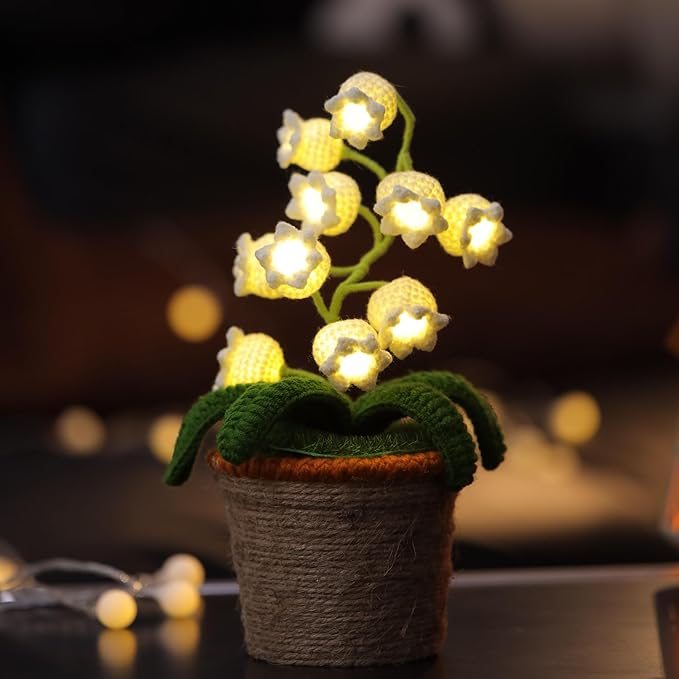 Crochet Glow Flower Lamp