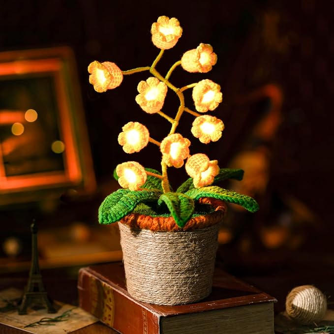 Crochet Glow Flower Lamp
